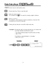 Preview for 9 page of Sharp EL-W516T Operation Manual