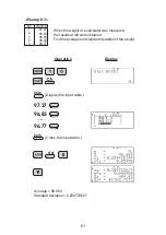 Preview for 61 page of Sharp EL-W516T Operation Manual