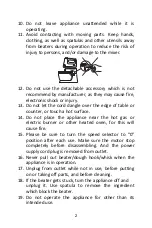 Preview for 3 page of Sharp EM-S60-WH Instruction Manual