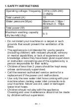 Preview for 4 page of Sharp ES-HFB914AWA-DE User Manual