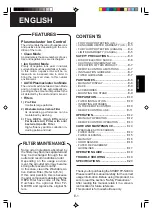 Preview for 3 page of Sharp FP-N40CX - Plasmacluster Ion Air Purifier Operation Manual