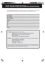 Preview for 4 page of Sharp FP-N40CX - Plasmacluster Ion Air Purifier Operation Manual