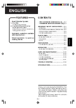 Preview for 3 page of Sharp FP-P35CX - HEPA Air Purifier Operation Manual