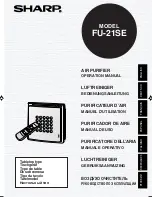 Preview for 1 page of Sharp FU-21SE Operation Manual