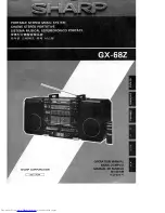 Sharp GX-68Z Operation Manual preview