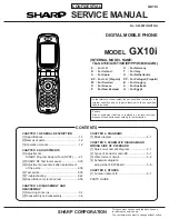 Preview for 1 page of Sharp GX10i Service Manual