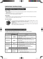 Preview for 9 page of Sharp HEALSLO AX-1700R Operation Manual