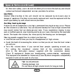 Preview for 5 page of Sharp HP-BC50 Operation Manual