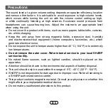 Preview for 6 page of Sharp HP-BC50 Operation Manual