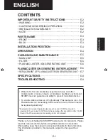 Preview for 3 page of Sharp IG-CL15A Operation Manual