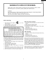 Preview for 3 page of Sharp KB-6014LW Service Manual