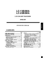 Preview for 2 page of Sharp LC-15B2MA Operation Manual