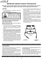 Preview for 2 page of Sharp LC-15PX1U Service Manual