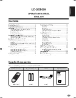 Preview for 2 page of Sharp LC-20SH3H Operation Manual