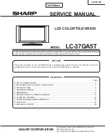 Sharp LC-37GA5T Service Manual preview