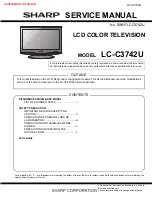 Sharp LC-C3742U Service Manual preview