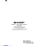 Preview for 94 page of Sharp M-820 Service Manual