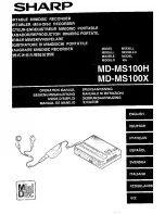 Sharp MD-MS100H Operation Manual preview