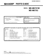 Preview for 49 page of Sharp MD-MS702 Service Manual