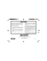 Preview for 44 page of Sharp MD-MT170E Operation Manual