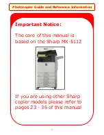 Preview for 4 page of Sharp MX-5112 Reference Manual