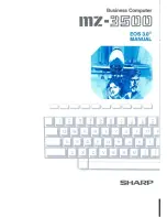 Sharp MZ-3500 Manual For Use preview