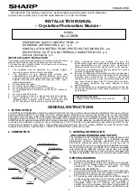 Sharp NU-JC365B Installation Manual preview