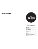 Sharp OZ-5600 Operation Manual preview