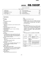 Preview for 66 page of Sharp PC-1600 Service Manual