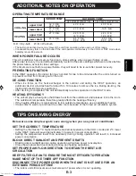 Preview for 5 page of Sharp Plasmacluster GS-XP07ER Operation Manual