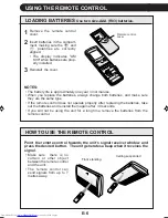 Preview for 8 page of Sharp Plasmacluster GS-XP07ER Operation Manual