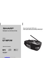 Sharp QT-MP3W Operation Manual preview