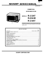 Sharp R-22AT Service Manual preview