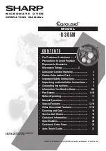 Preview for 1 page of Sharp R-305M Operation Manual