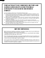 Preview for 2 page of Sharp R-318BK Service Manual