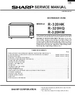 Sharp R-320HK Service Manual preview