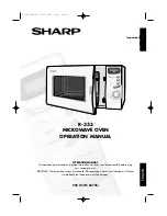 Sharp R-333 Operation Manual preview