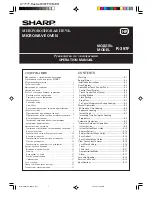 Preview for 1 page of Sharp R-397F Operation Manual