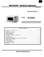 Preview for 1 page of Sharp R-3A56 Service Manual