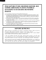 Preview for 2 page of Sharp R-403JK Supplemental Service Manual