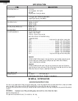 Preview for 6 page of Sharp R-403KK Service Manual