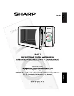 Sharp R-612 Operation Manual With Cookbook preview