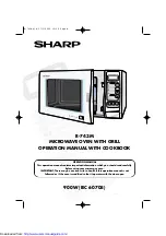 Sharp R-743M Operation Manual With Cookbook preview