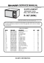 Preview for 1 page of Sharp R-967 Service Manual