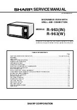 Preview for 5 page of Sharp R-967 Service Manual