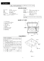 Preview for 2 page of Sharp RP-LGOOA Service Manual