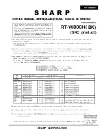 Preview for 28 page of Sharp RT-W800H Service Manual