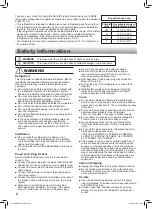 Preview for 2 page of Sharp SJ-FTG18BVP-BK Operation Manual