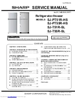 Preview for 1 page of Sharp SJ-PT51R-HS Service Manual