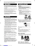 Preview for 3 page of Sharp SJ-T431R Operation Manual